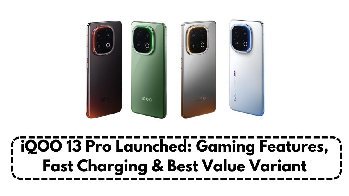 iQOO 13 Pro Launched: Gaming Features, Fast Charging & Best Value Variant