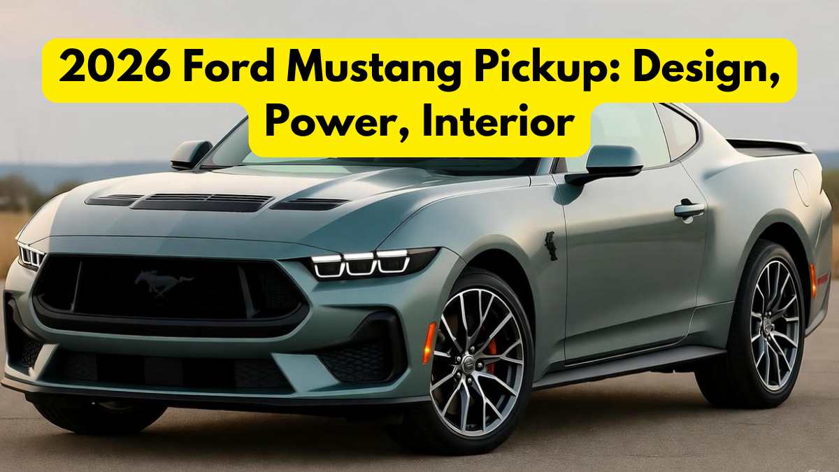 2026 Ford Mustang Pickup: Design, Power, Interior