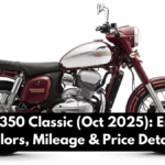 Jawa 350 Classic (Oct 2025): Engine, Colors, Mileage & Price Details