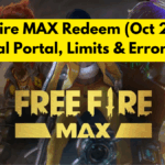 Free Fire MAX Redeem (Oct 2025): Official Portal, Limits & Error Fixes