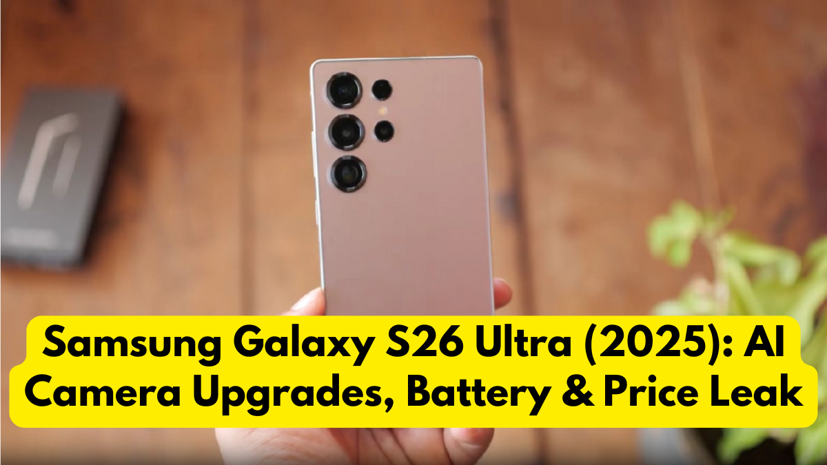 Samsung Galaxy S26 Ultra (2025): AI Camera Upgrades, Battery & Price Leak