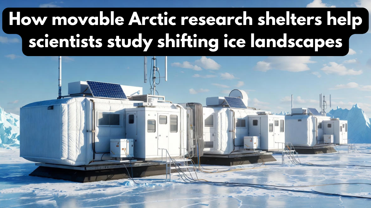 How movable Arctic research shelters help scientists study shifting ice landscapes