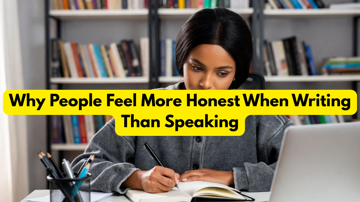 Why People Feel More Honest When Writing Than Speaking