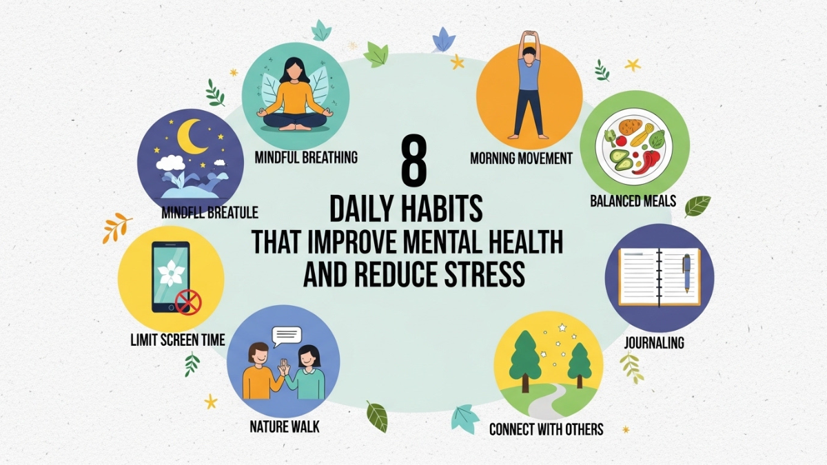 8 Daily Habits That Improve Mental Health and Reduce Stress