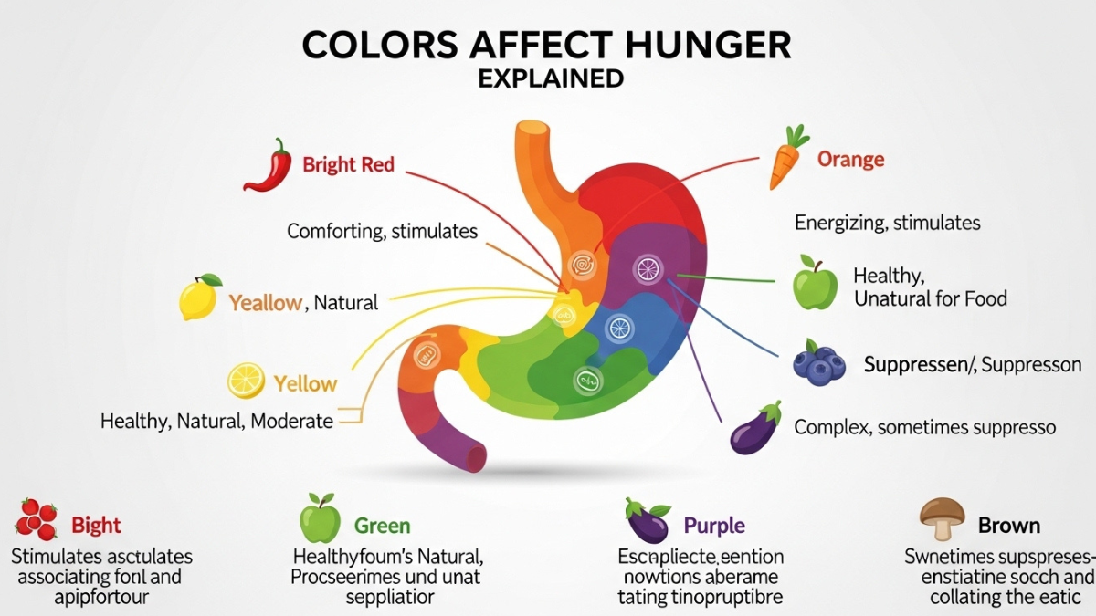 Why Colors Affect Hunger Explained